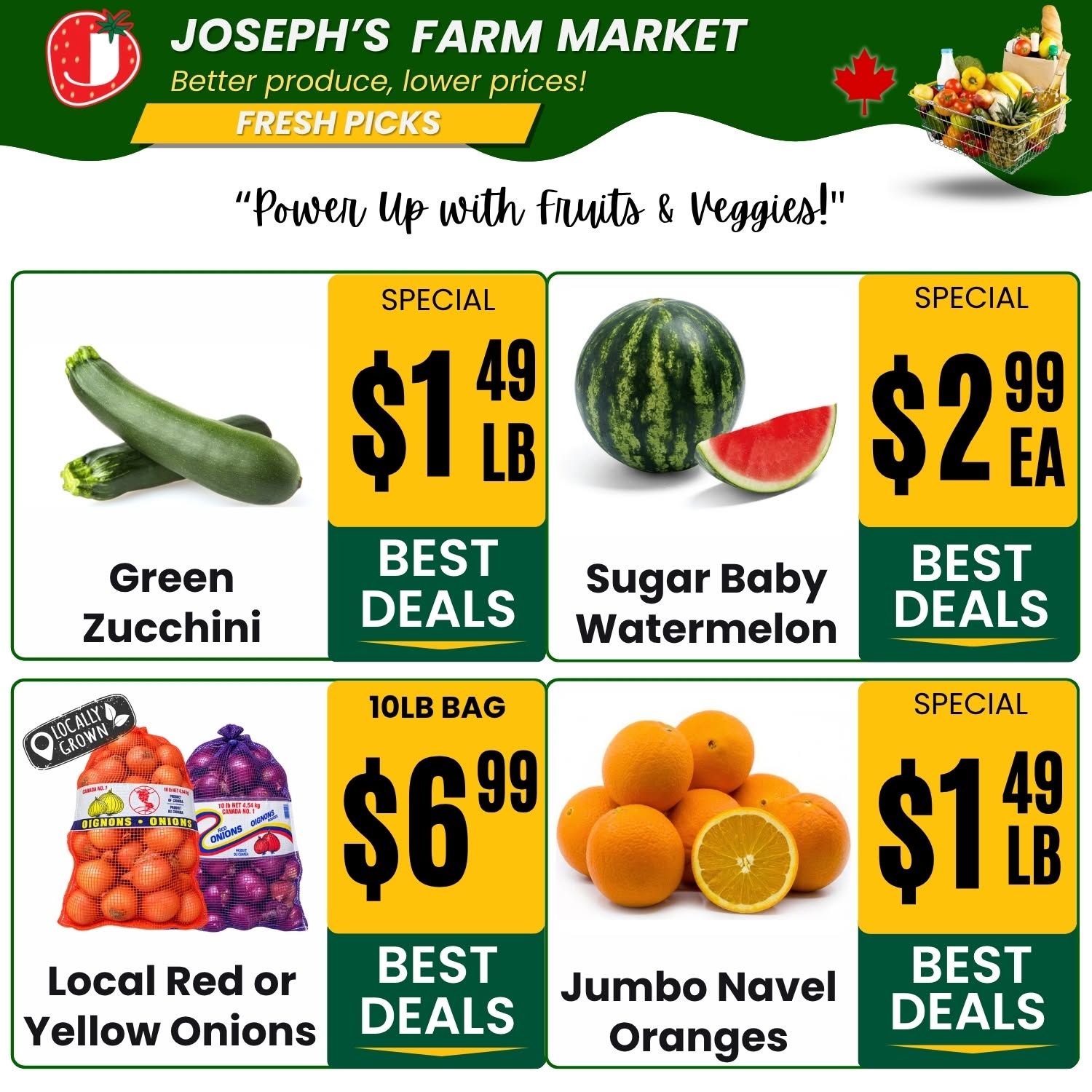 Joseph's Farm Market Flyer September 4 to 9