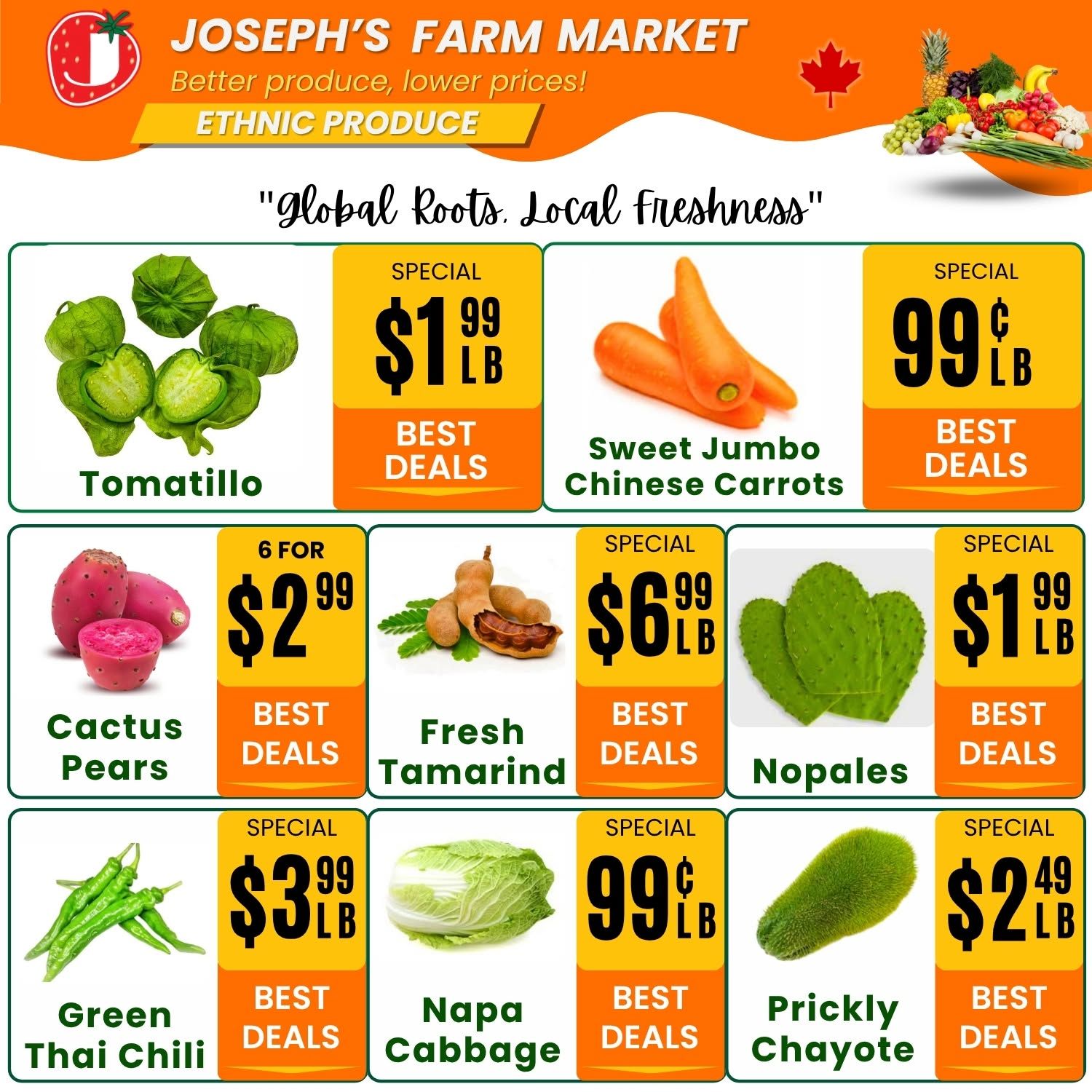 Joseph's Farm Market Flyer September 4 to 9