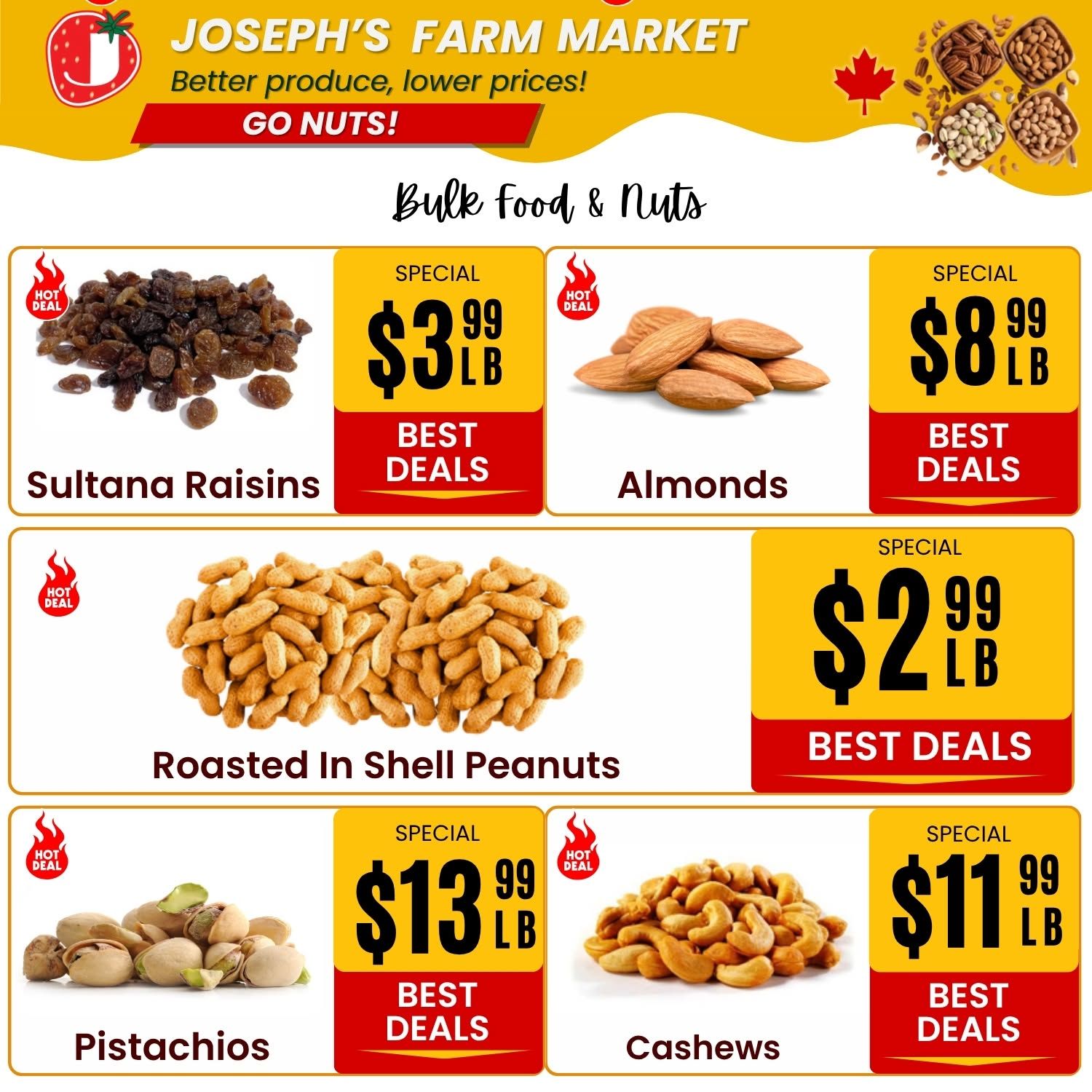 Joseph's Farm Market Flyer September 4 to 9
