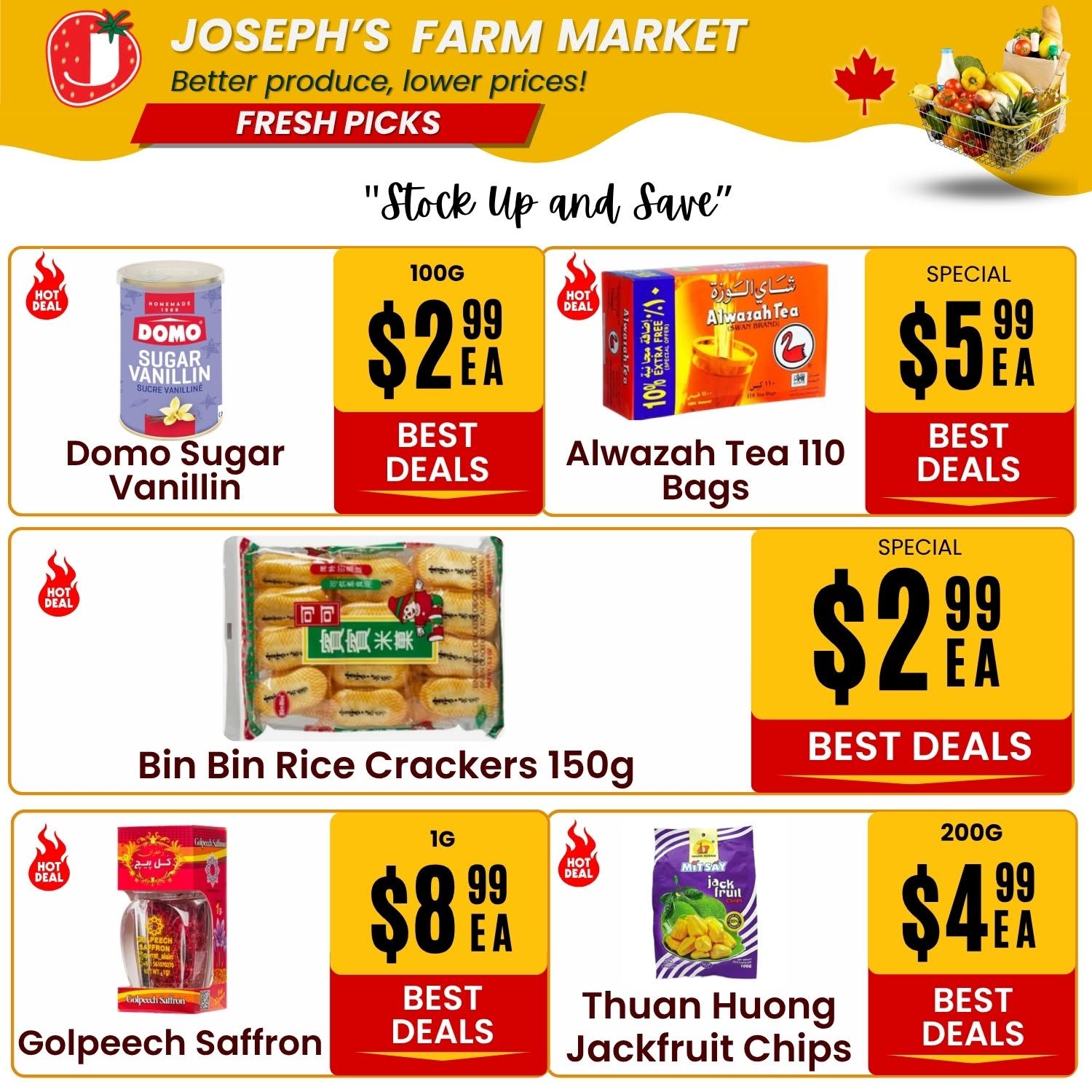 Joseph's Farm Market Flyer September 4 to 9