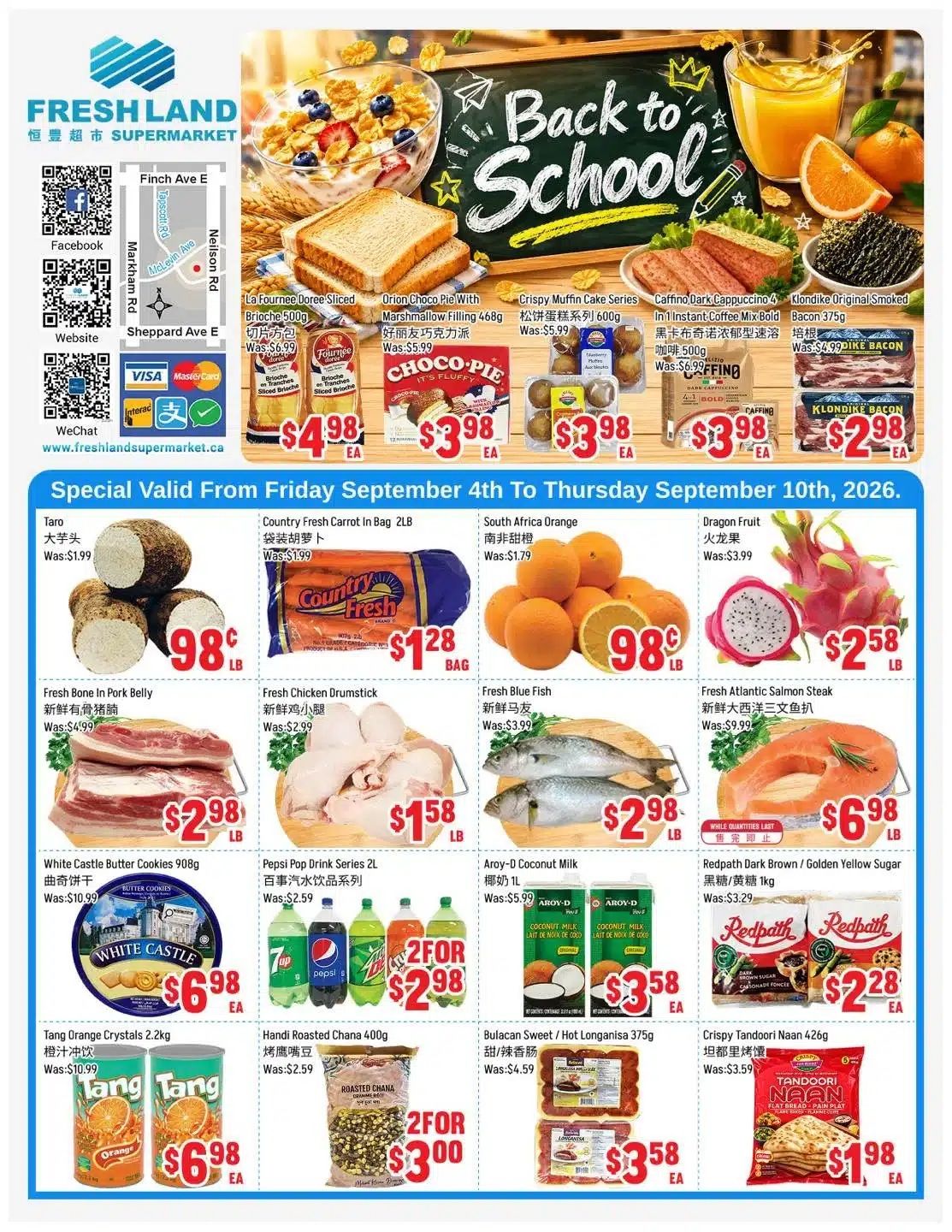 FreshLand Supermarket Flyer September 4 to 10