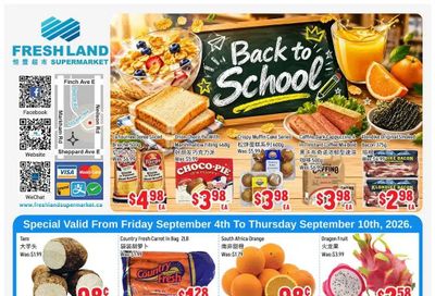 FreshLand Supermarket Flyer September 4 to 10