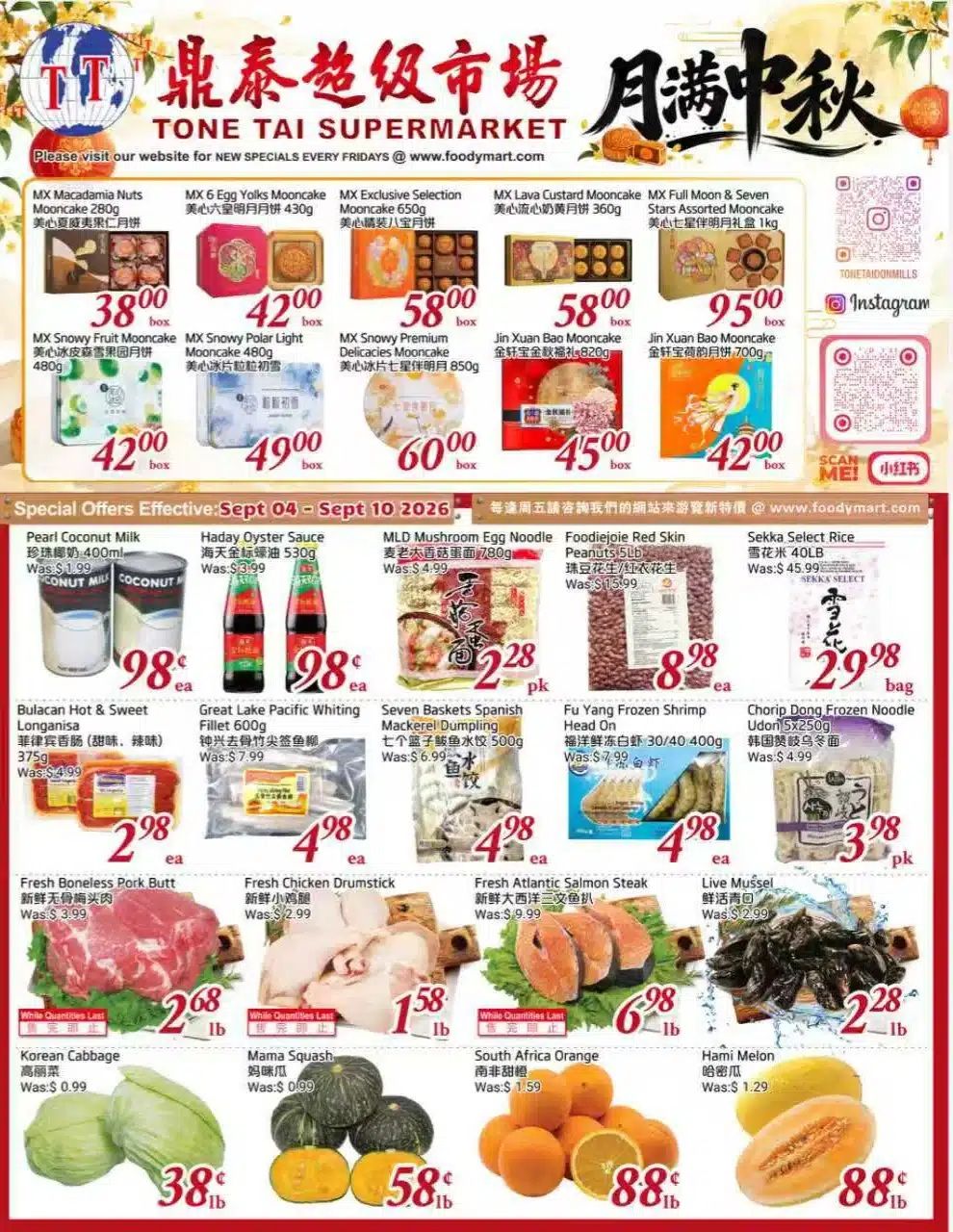 Tone Tai Supermarket Flyer September 4 to 10