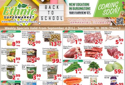 Ethnic Supermarket (Milton) Flyer September 4 to 10