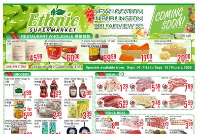 Ethnic Supermarket (Guelph) Flyer September 4 to 10