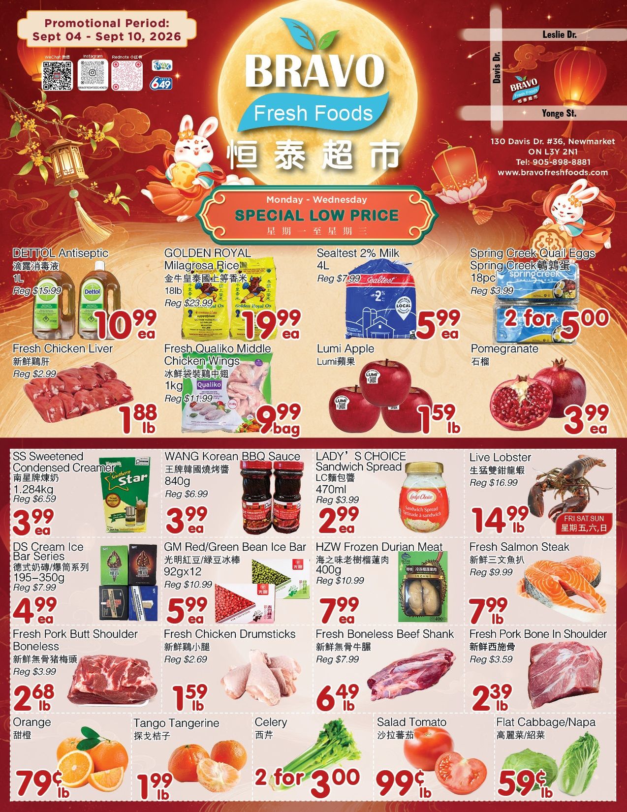 Bravo Fresh Foods Flyer September 4 to 10