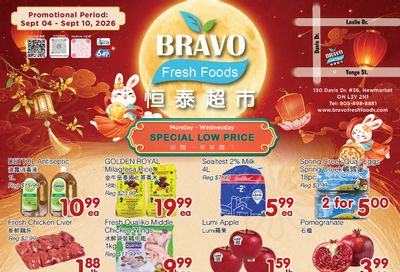 Bravo Fresh Foods Flyer September 4 to 10