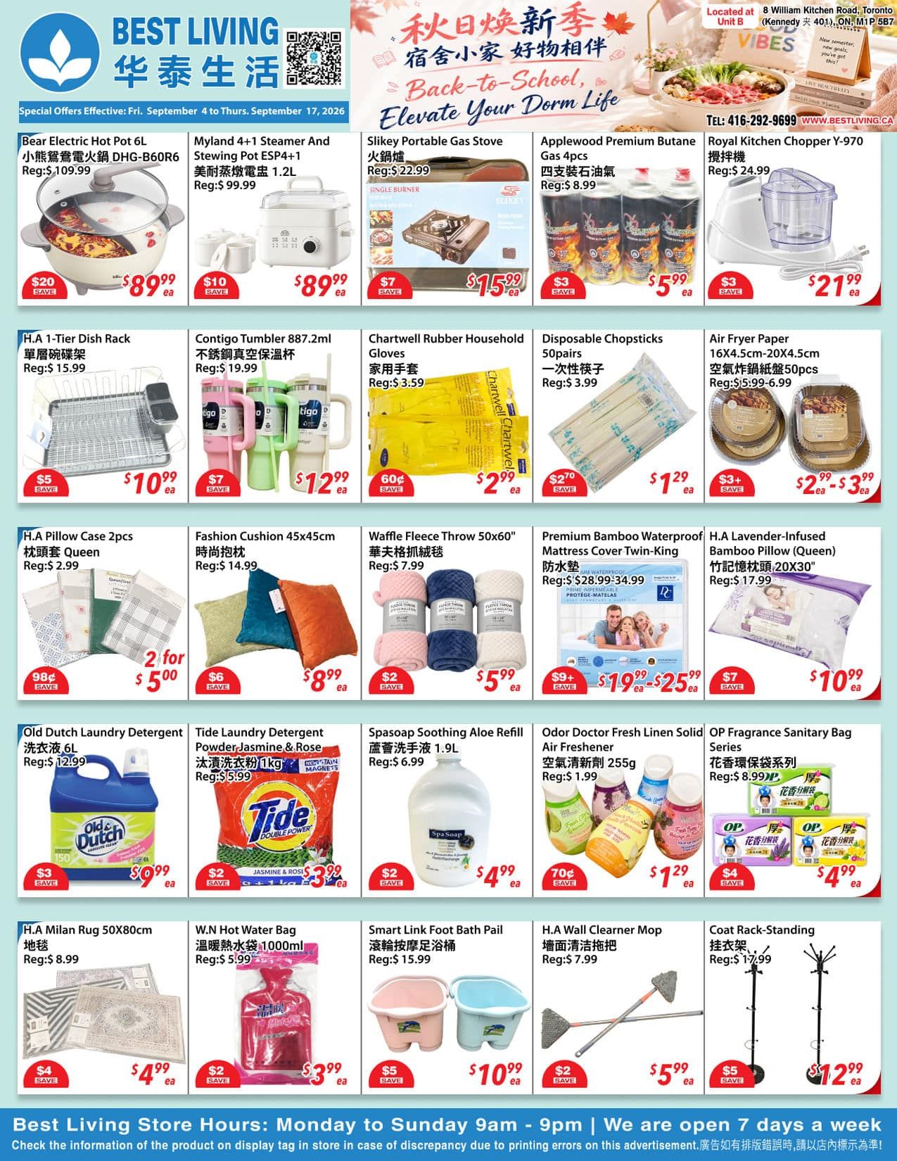 Best Living Flyer September 4 to 17