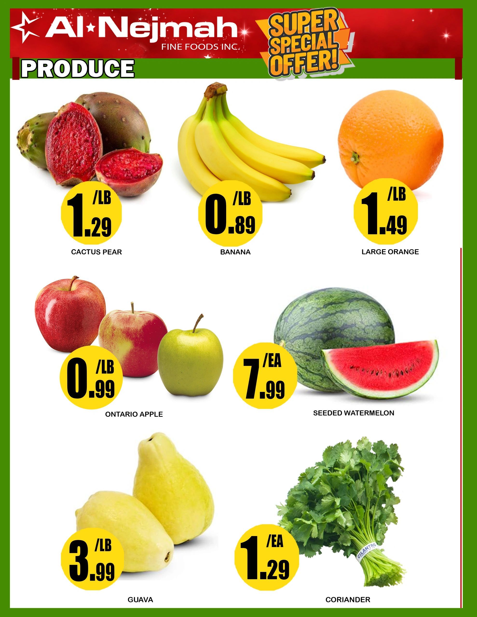 Alnejmah Fine Foods Inc. Flyer September 4 to 10
