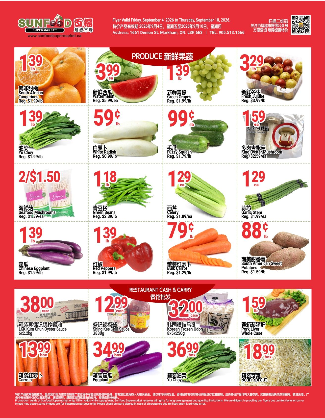 Sunfood Supermarket Flyer September 4 to 10
