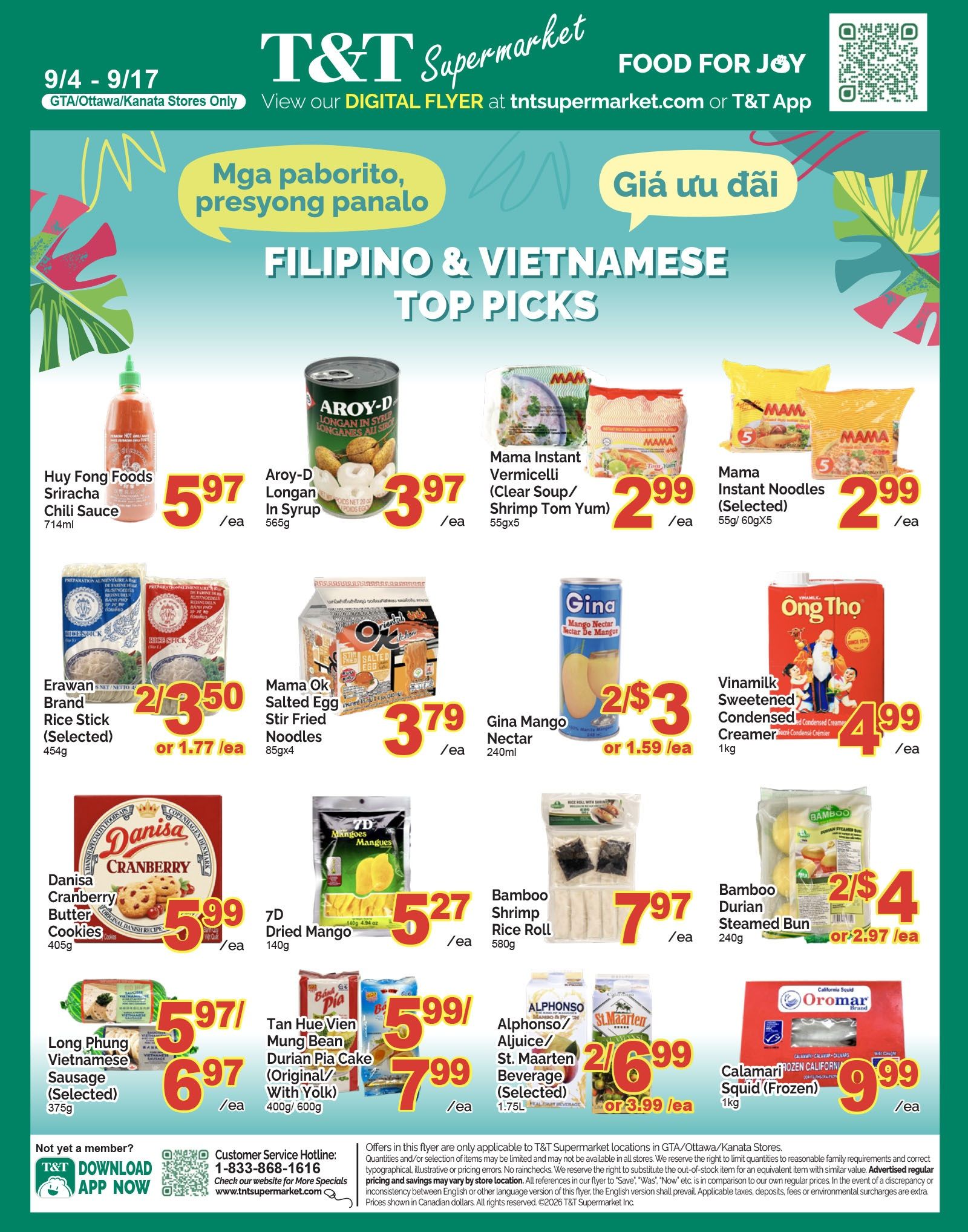 T&T Supermarket (Ottawa & Kanata) Flyer September 4 to 10