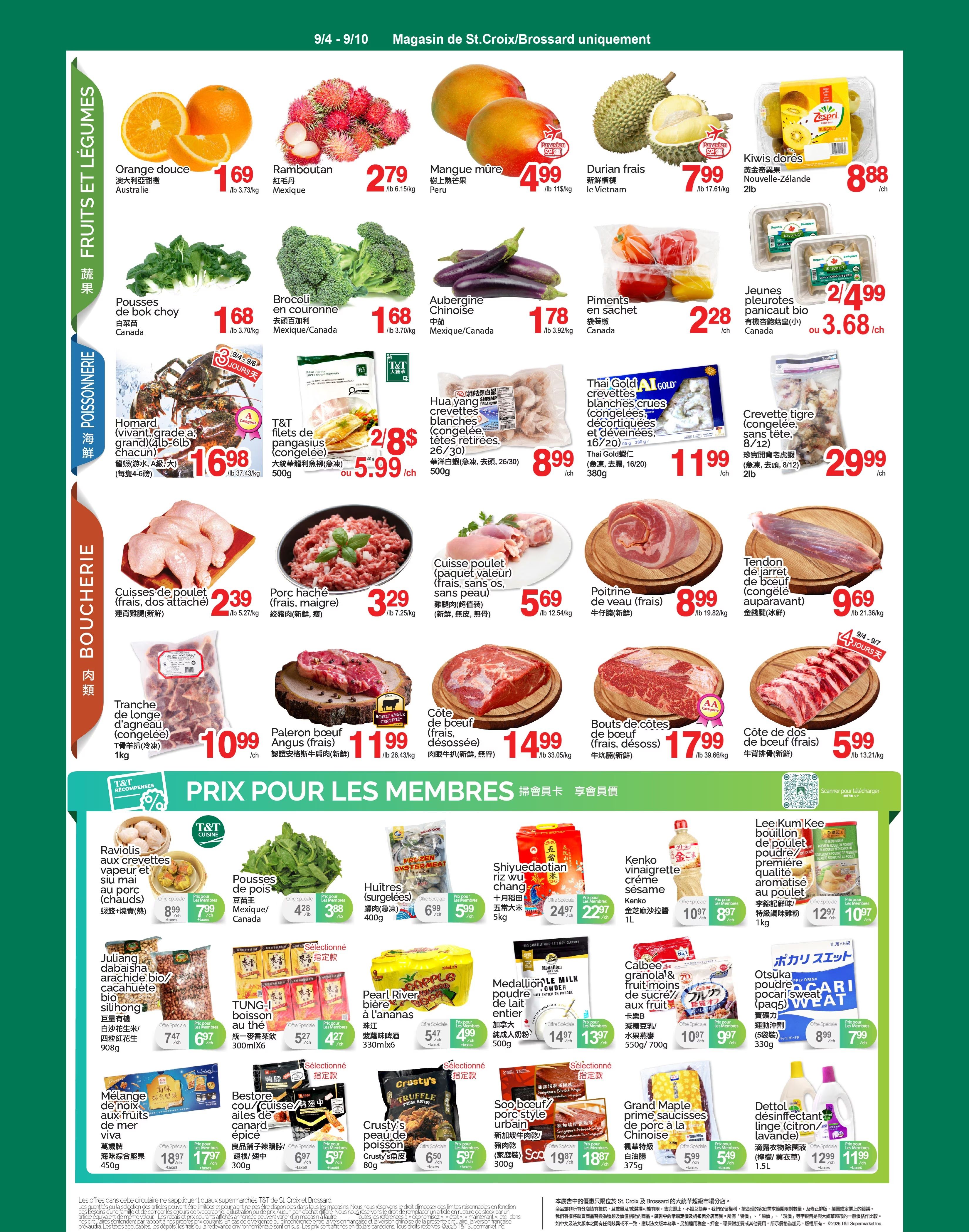 T&T Supermarket (QC) Flyer September 4 to 10