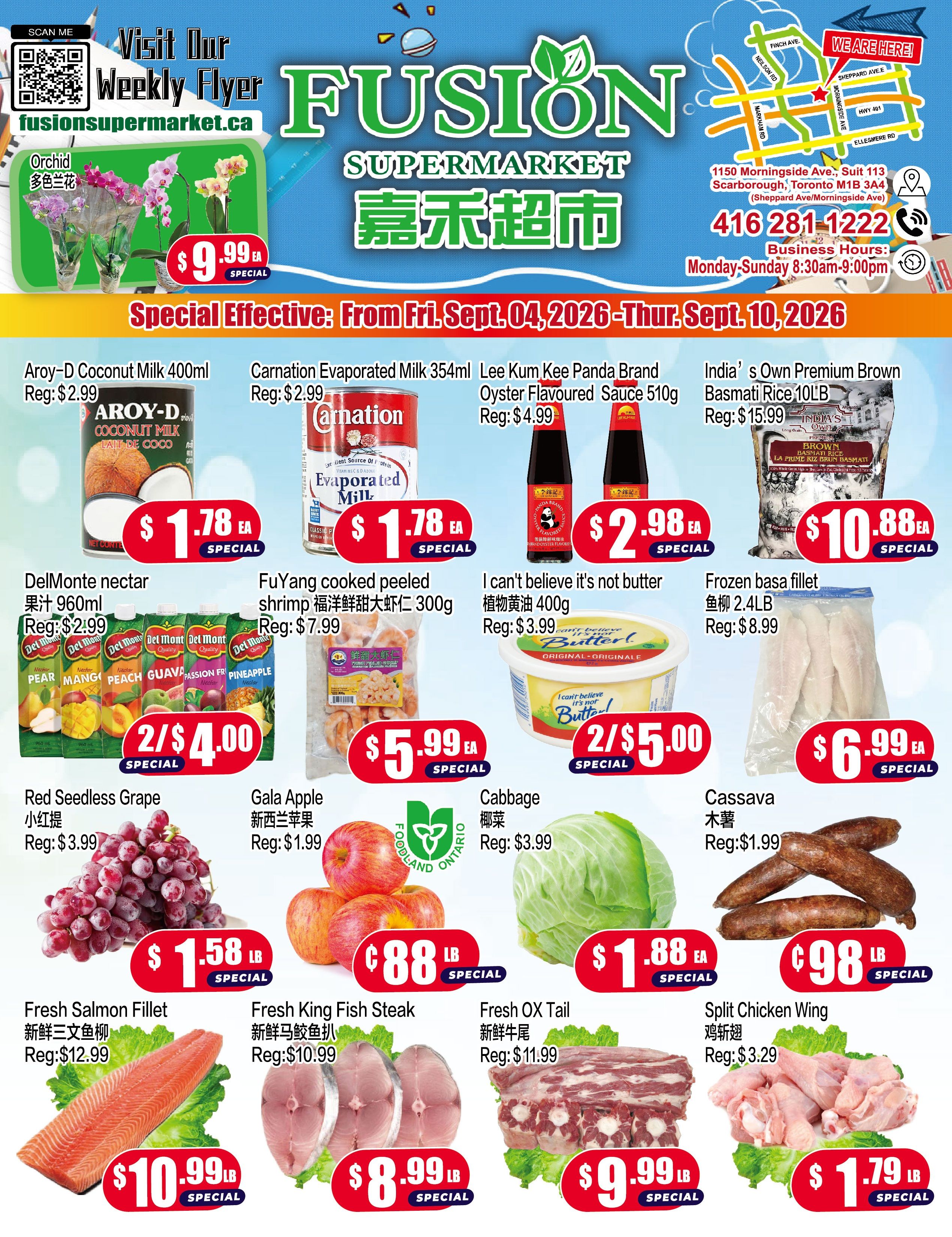 Fusion Supermarket (Scarborough) Flyer September 4 to 10