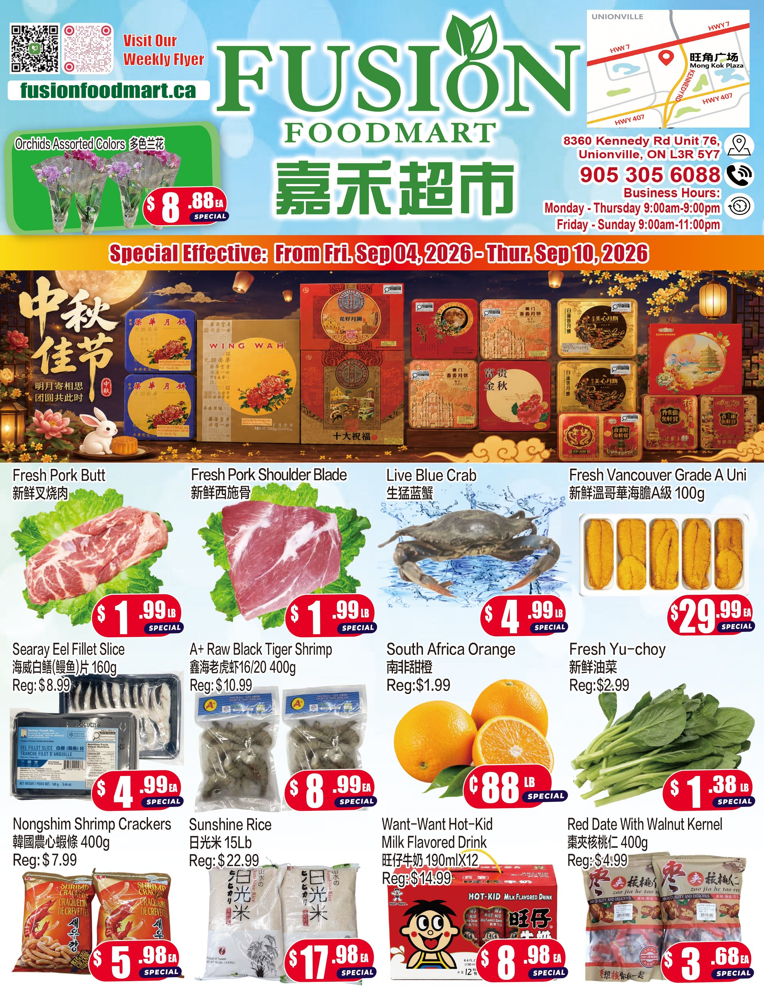 Fusion Supermarket (Unionville)  Flyer September 4 to 10