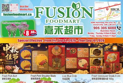 Fusion Supermarket (Unionville)  Flyer September 4 to 10