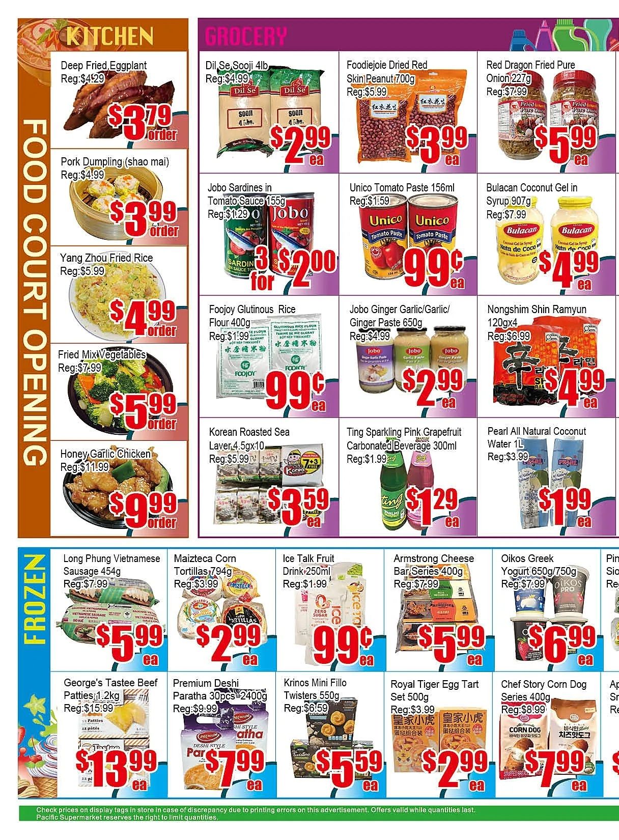 Pacific Fresh Food Market (Pickering) Flyer September 4 to 10