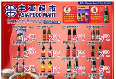 Asia Food Mart Flyer September 4 to 10