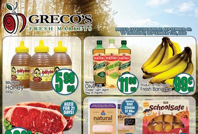 Greco's Fresh Market Flyer September 4 to 17