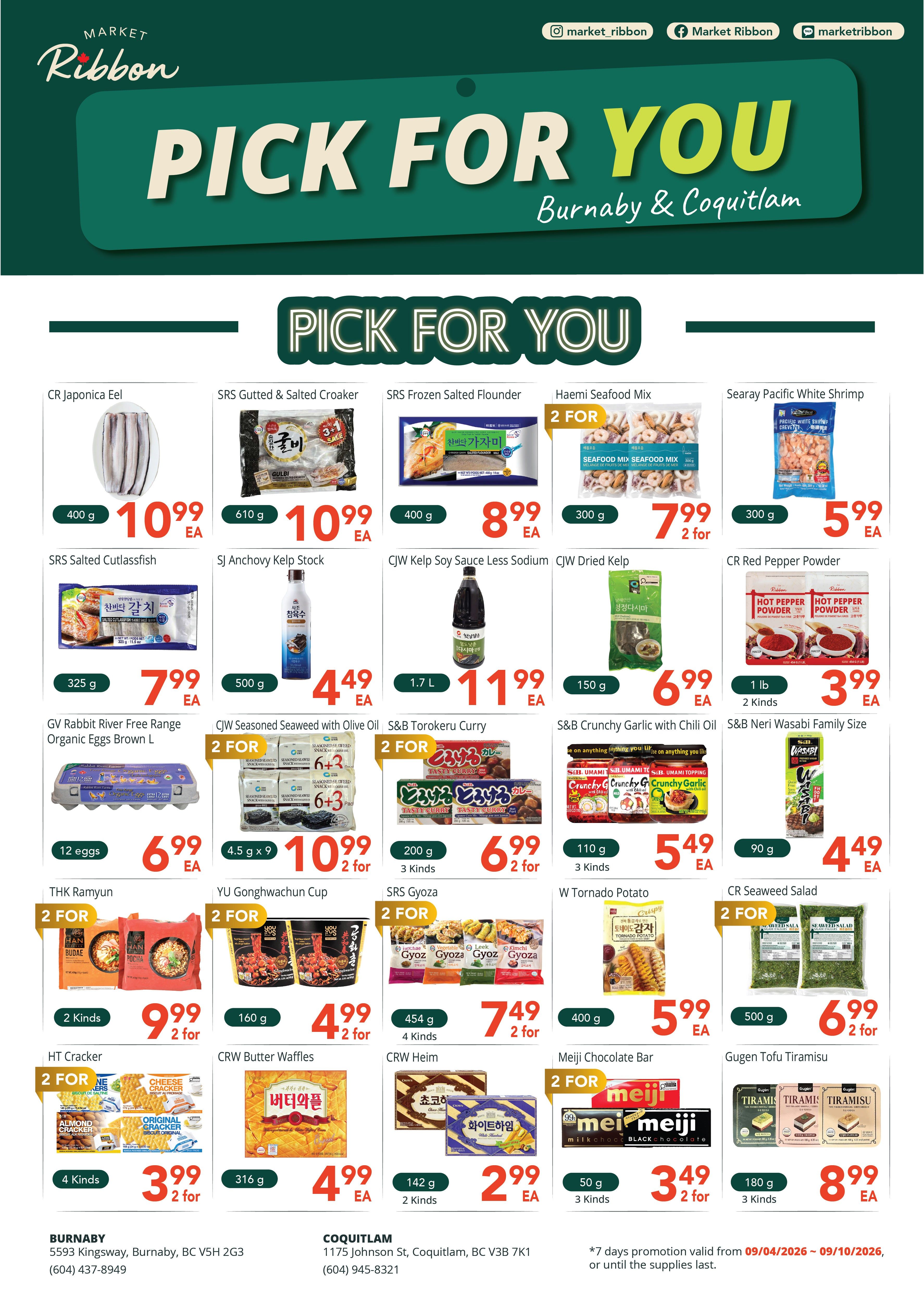 Market Ribbon Flyer September 4 to 10