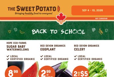 The Sweet Potato Flyer September 4 to 10