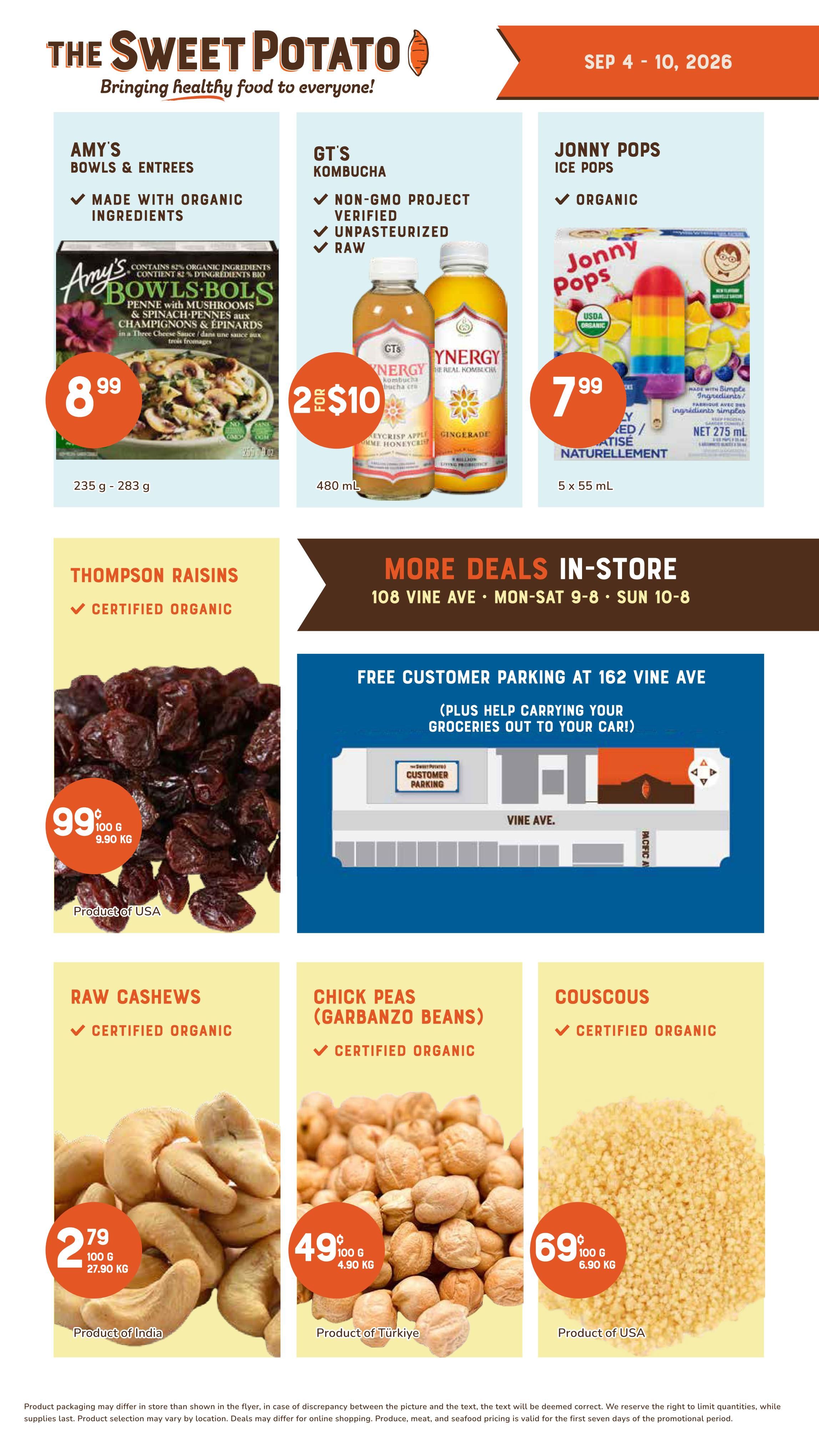 The Sweet Potato Flyer September 4 to 10