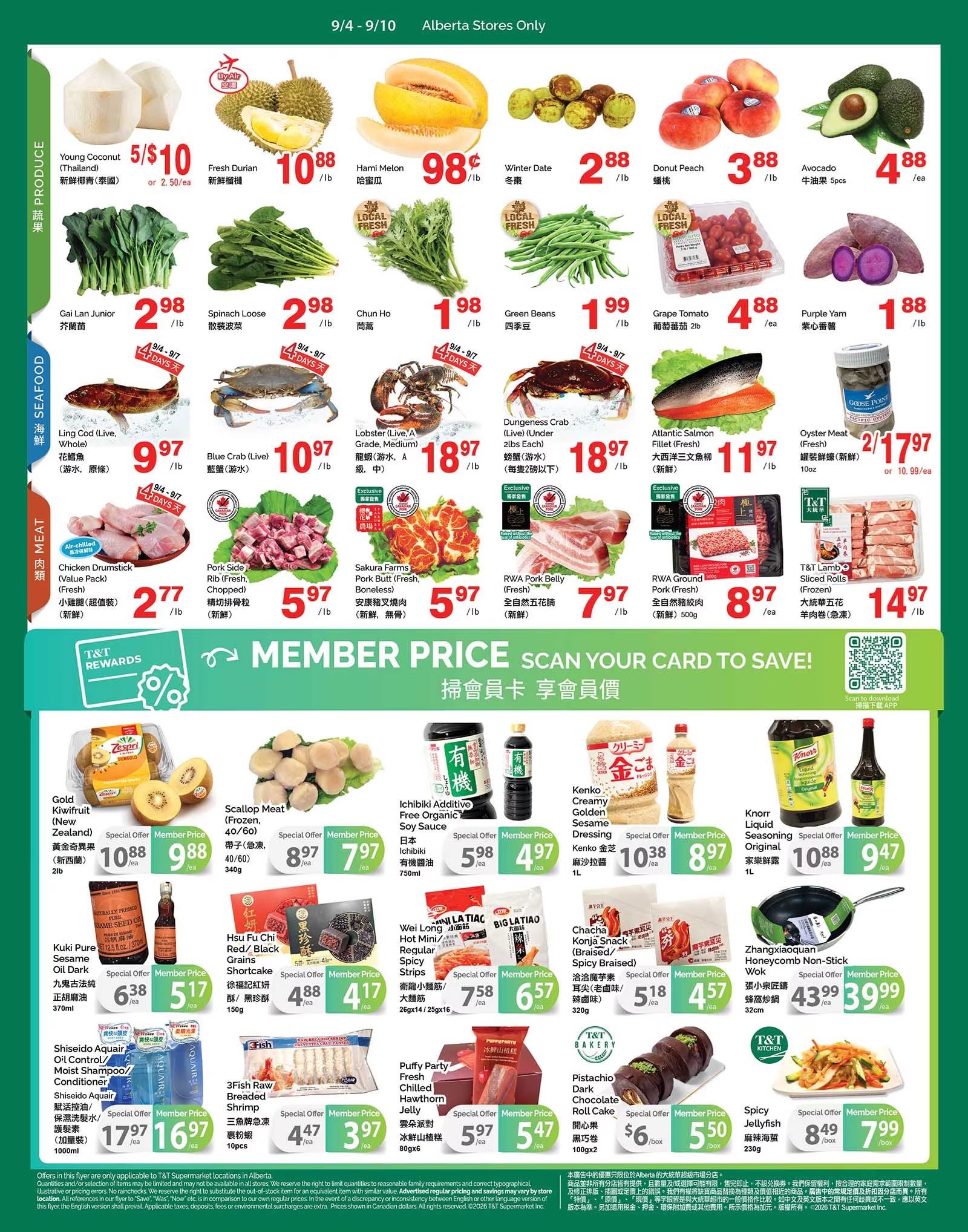T&T Supermarket (AB) Flyer September 4 to 10