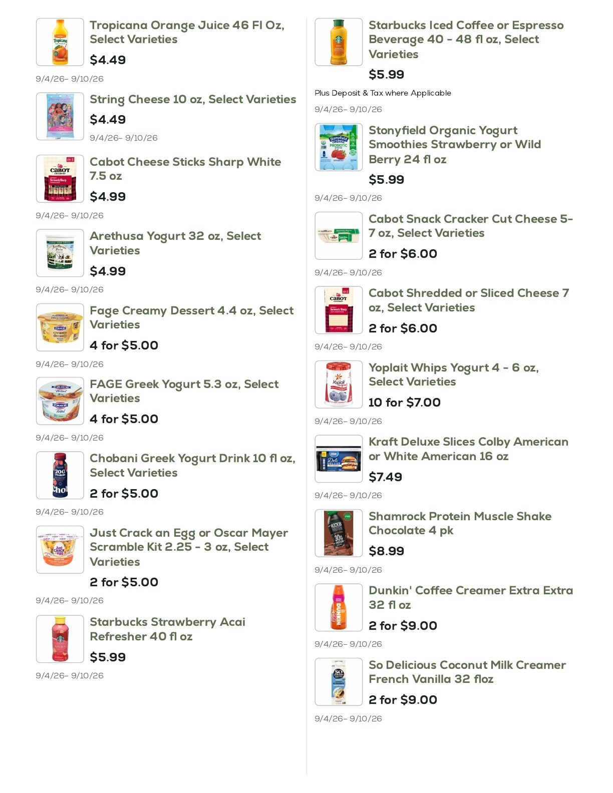 Geissler's Supermarket Weekly Ad September 4 - 10, 2026