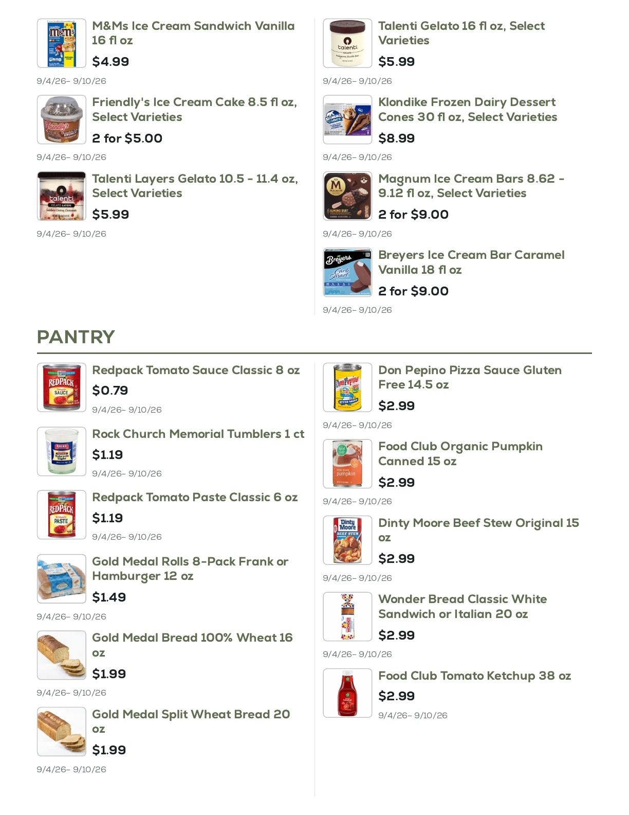 Geissler's Supermarket Weekly Ad September 4 - 10, 2026