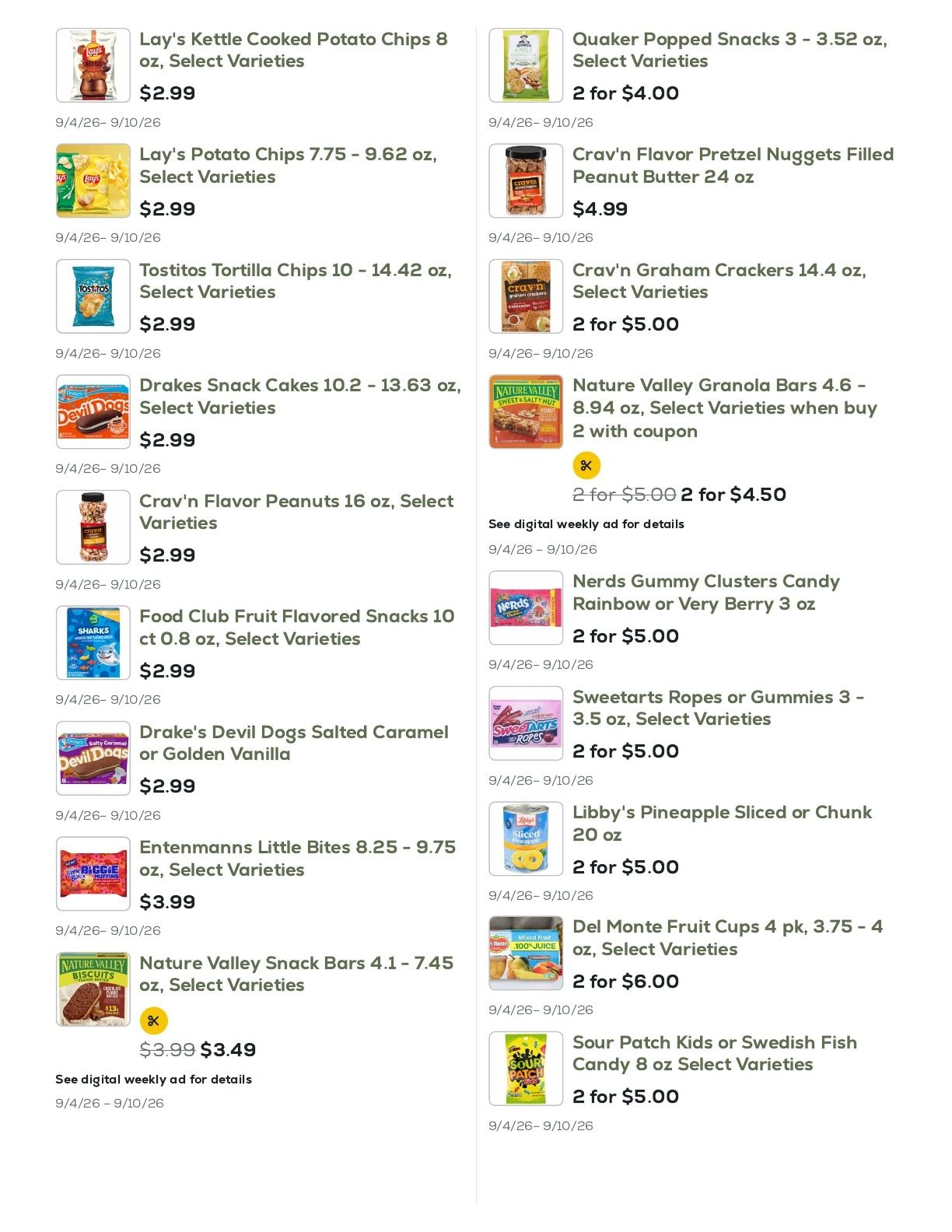 Geissler's Supermarket Weekly Ad September 4 - 10, 2026