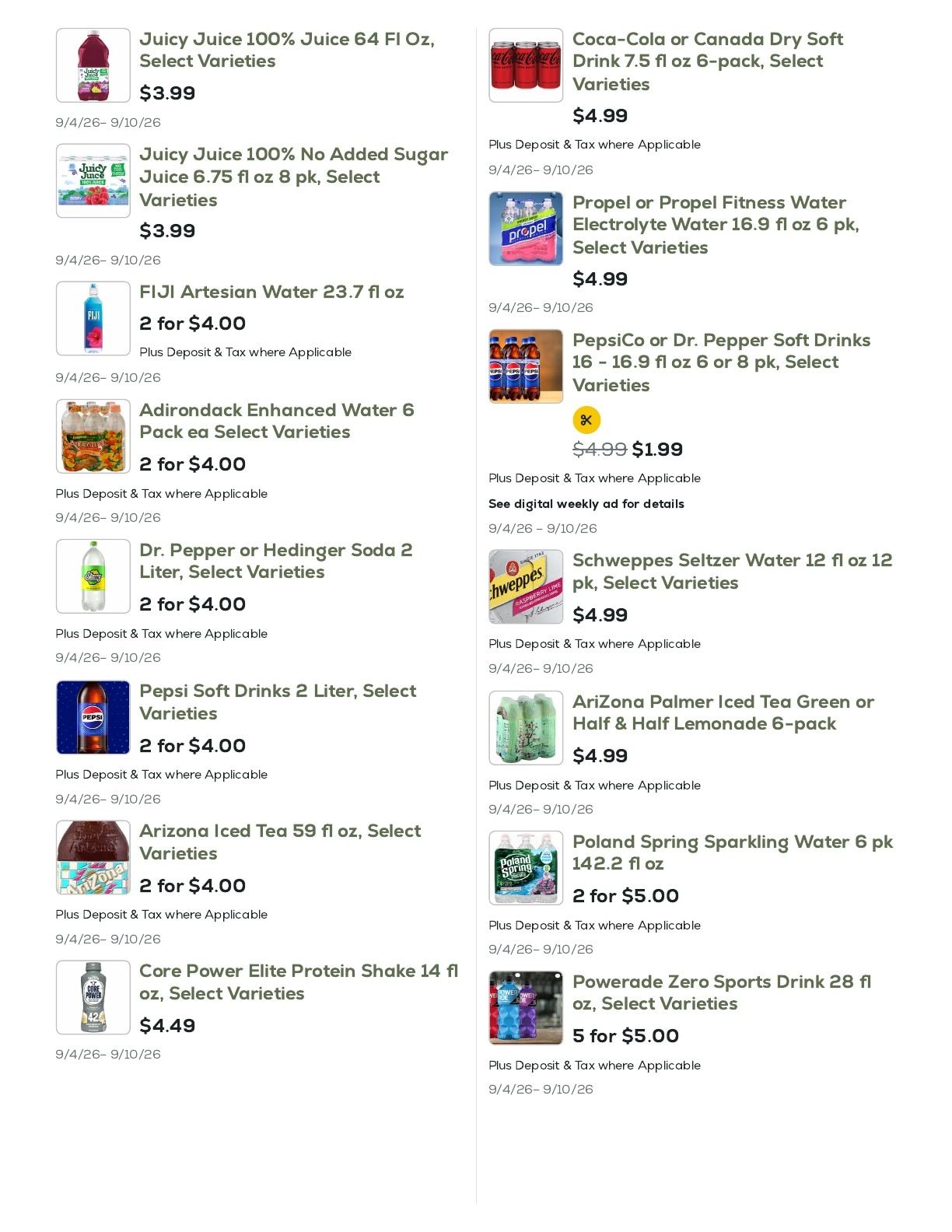 Geissler's Supermarket Weekly Ad September 4 - 10, 2026