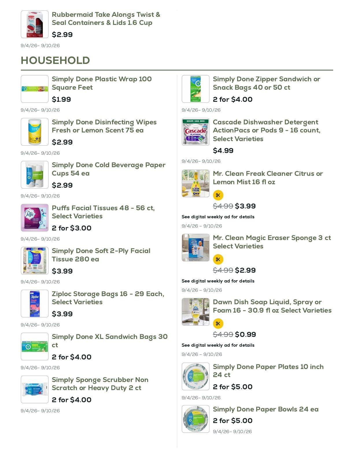 Geissler's Supermarket Weekly Ad September 4 - 10, 2026