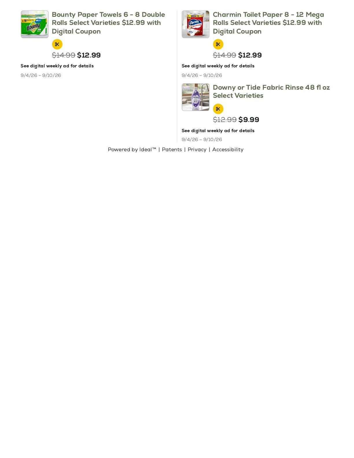 Geissler's Supermarket Weekly Ad September 4 - 10, 2026