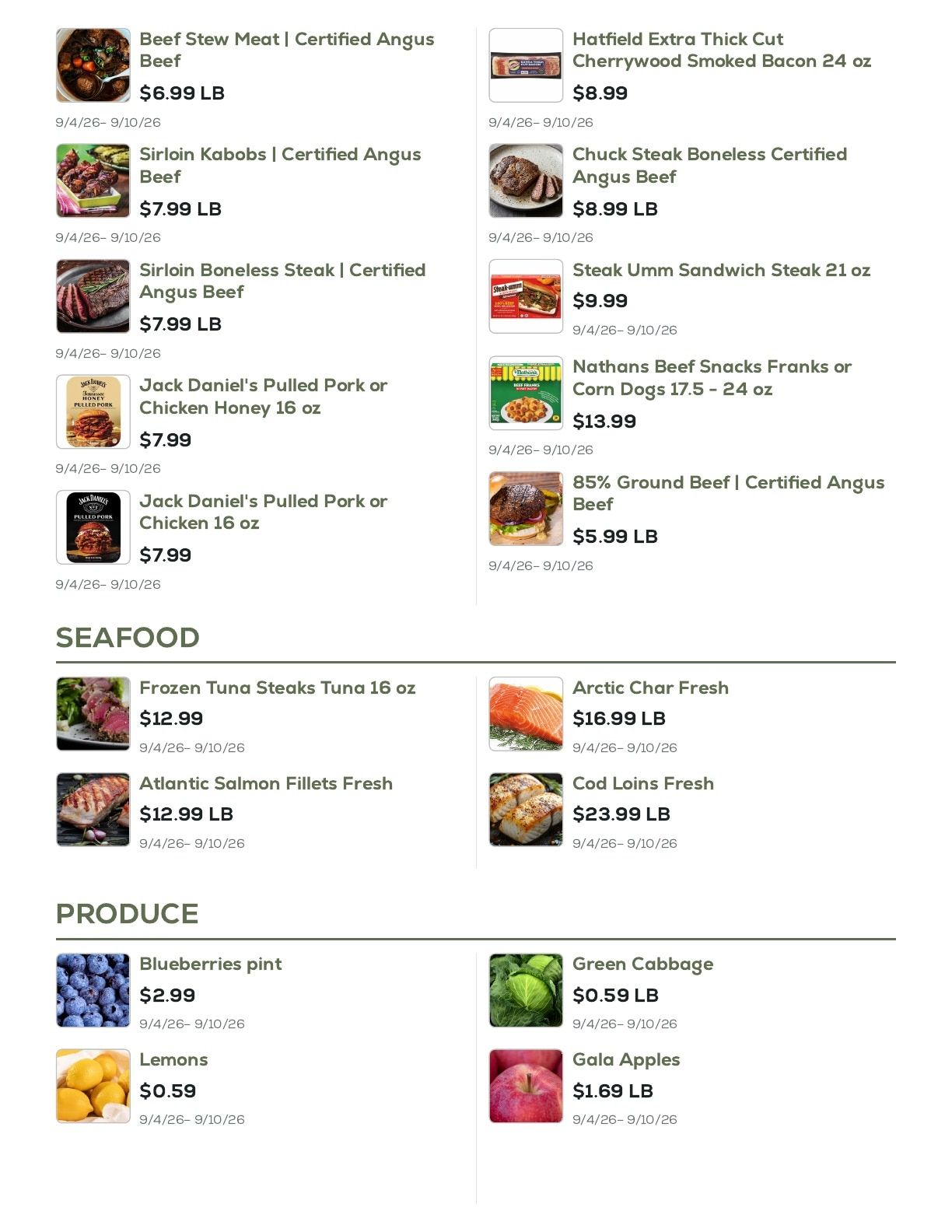 Geissler's Supermarket Weekly Ad September 4 - 10, 2026