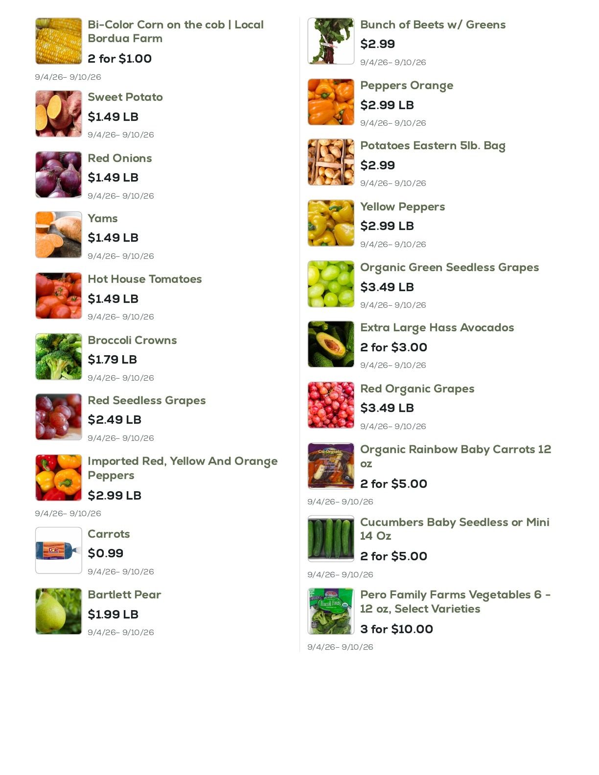 Geissler's Supermarket Weekly Ad September 4 - 10, 2026
