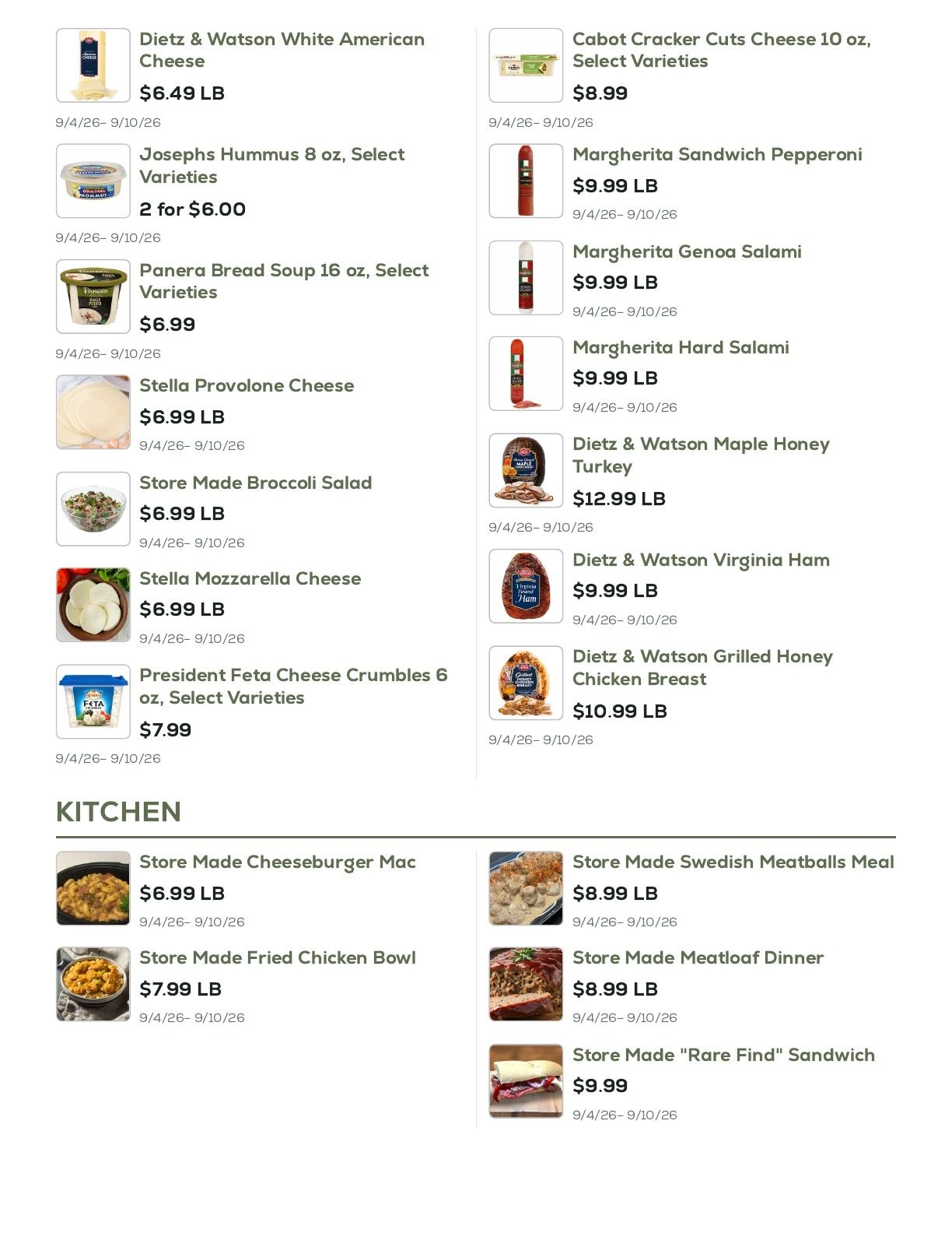 Geissler's Supermarket Weekly Ad September 4 - 10, 2026