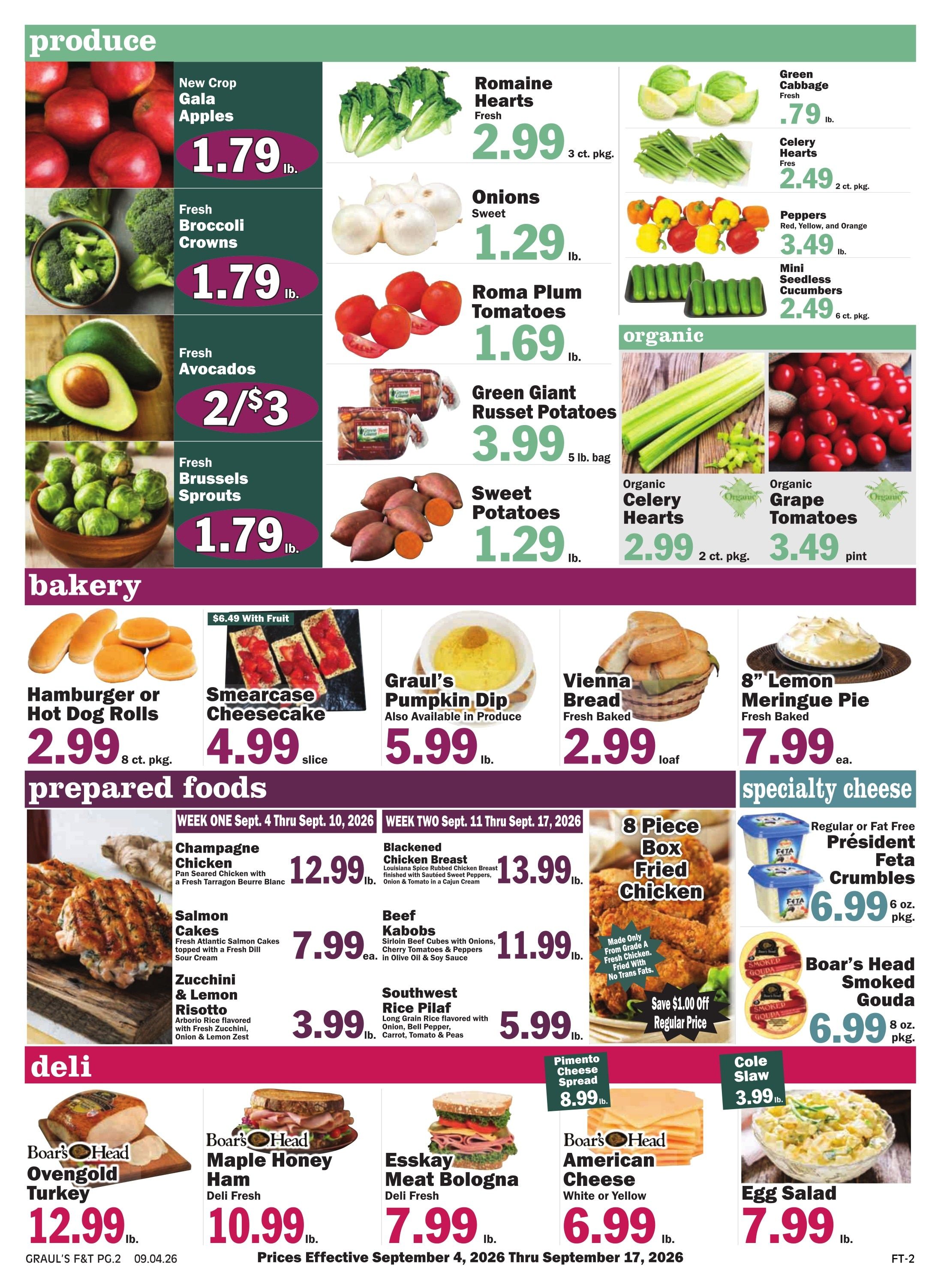 Graul's Market (Annapolis Area, MD) Weekly Ad September 4 - 17, 2026