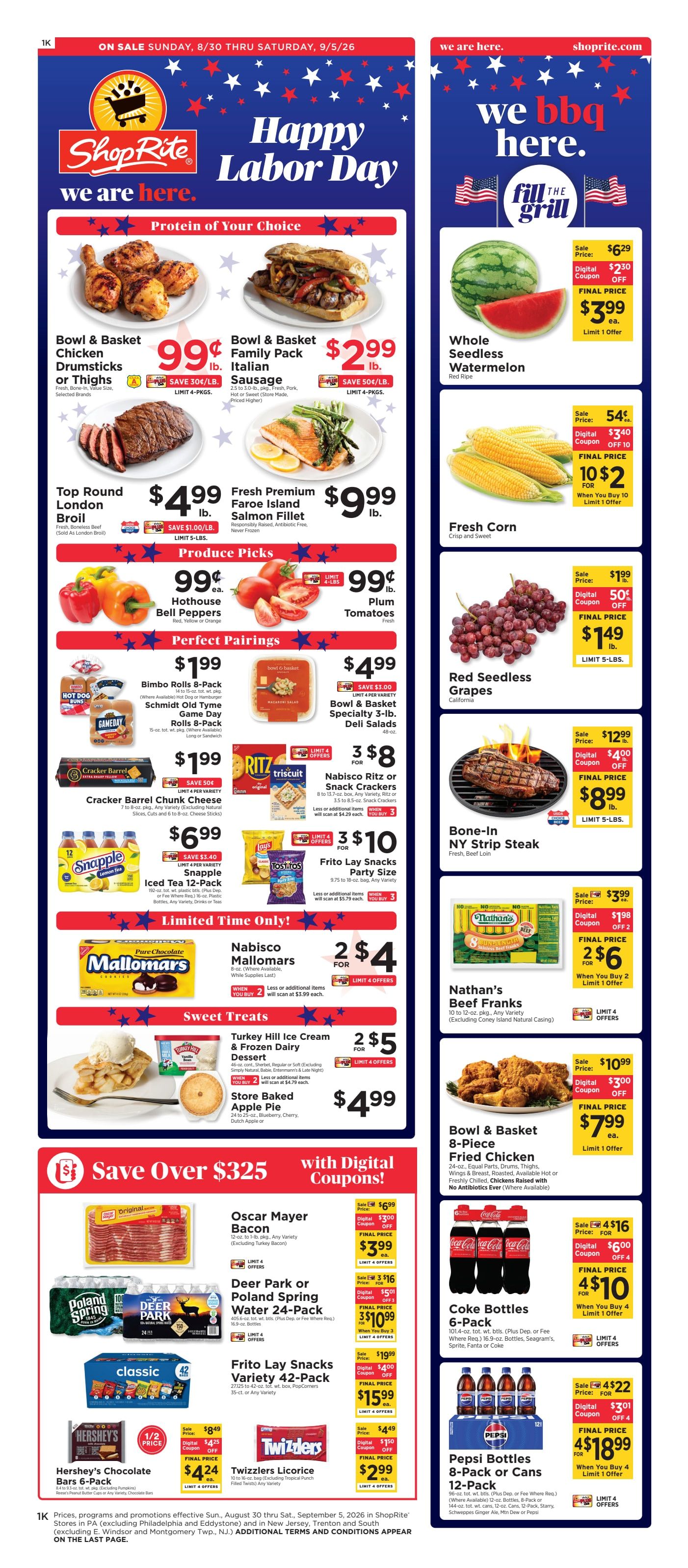 ShopRite (949 Beards Hill Rd, Aberdeen, MD) Weekly Ad September 4 - 10, 2026