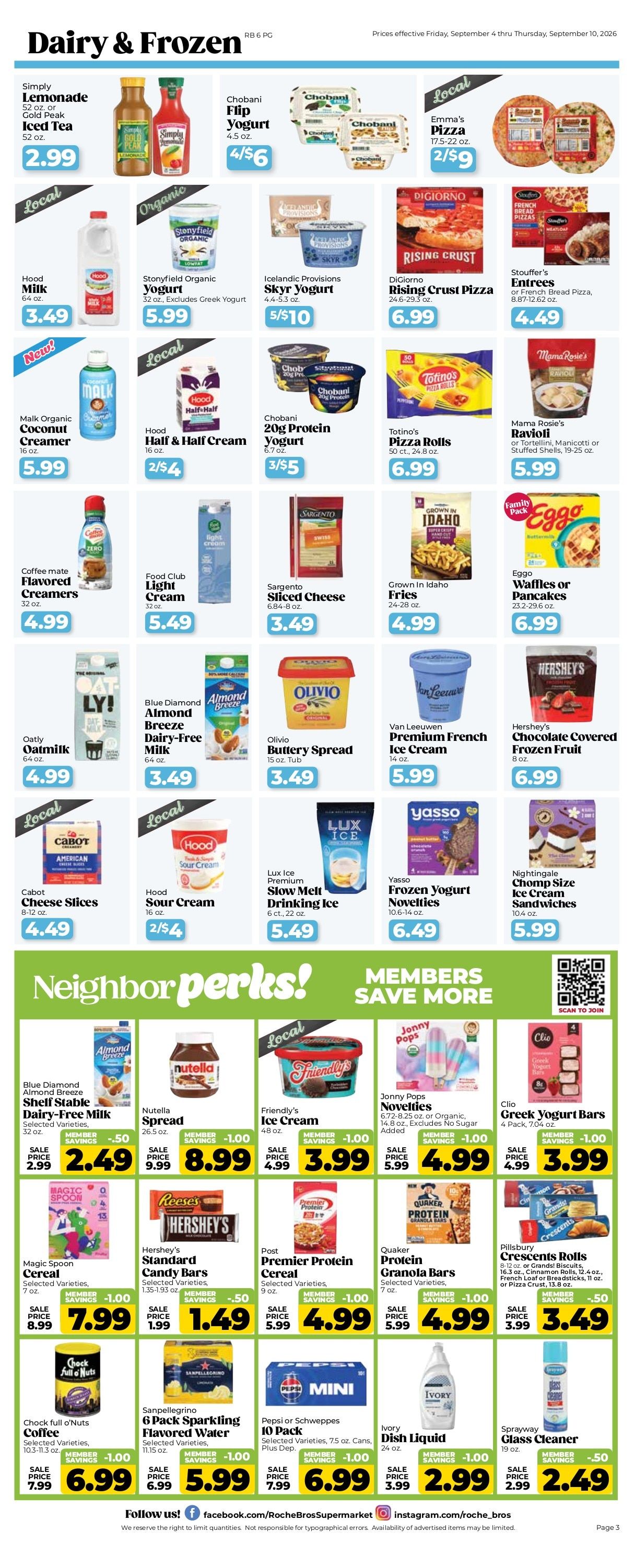 Roche Bros. Weekly Ad September 4 - 10, 2026