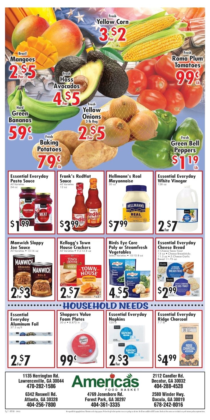America's Food Basket (Georgia) Weekly Ad September 4 - 10, 2026