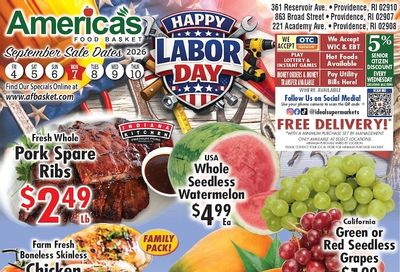 America's Food Basket (Rhode Island) Weekly Ad September 4 - 10, 2026