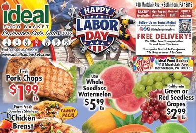 Ideal Food Basket (Bethlehem, PA) Weekly Ad September 4 - 10, 2026