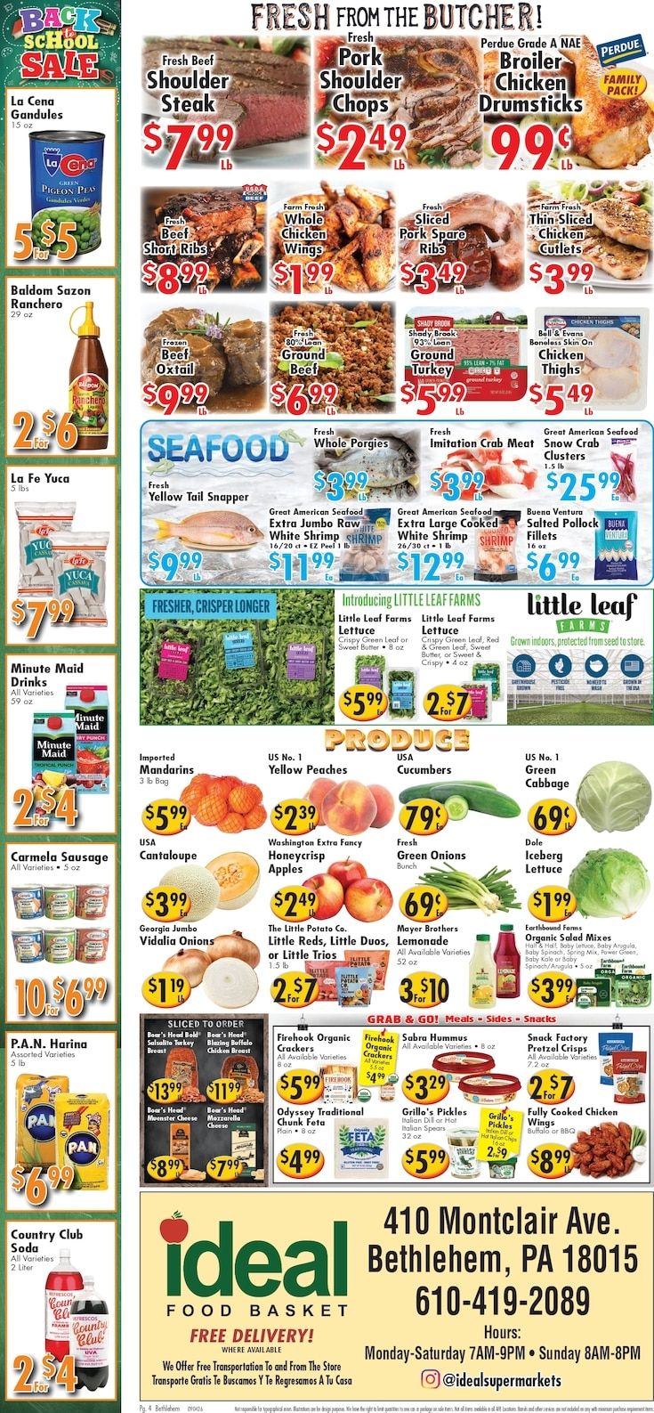 Ideal Food Basket (Bethlehem, PA) Weekly Ad September 4 - 10, 2026
