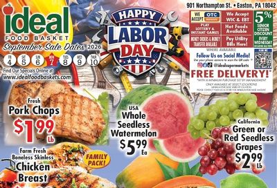Ideal Food Basket (Easton, PA) Weekly Ad September 4 - 10, 2026