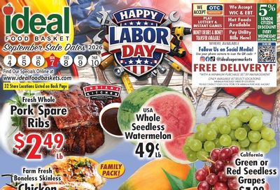 Ideal Food Basket (New Jersey, New York) Weekly Ad September 4 - 10, 2026