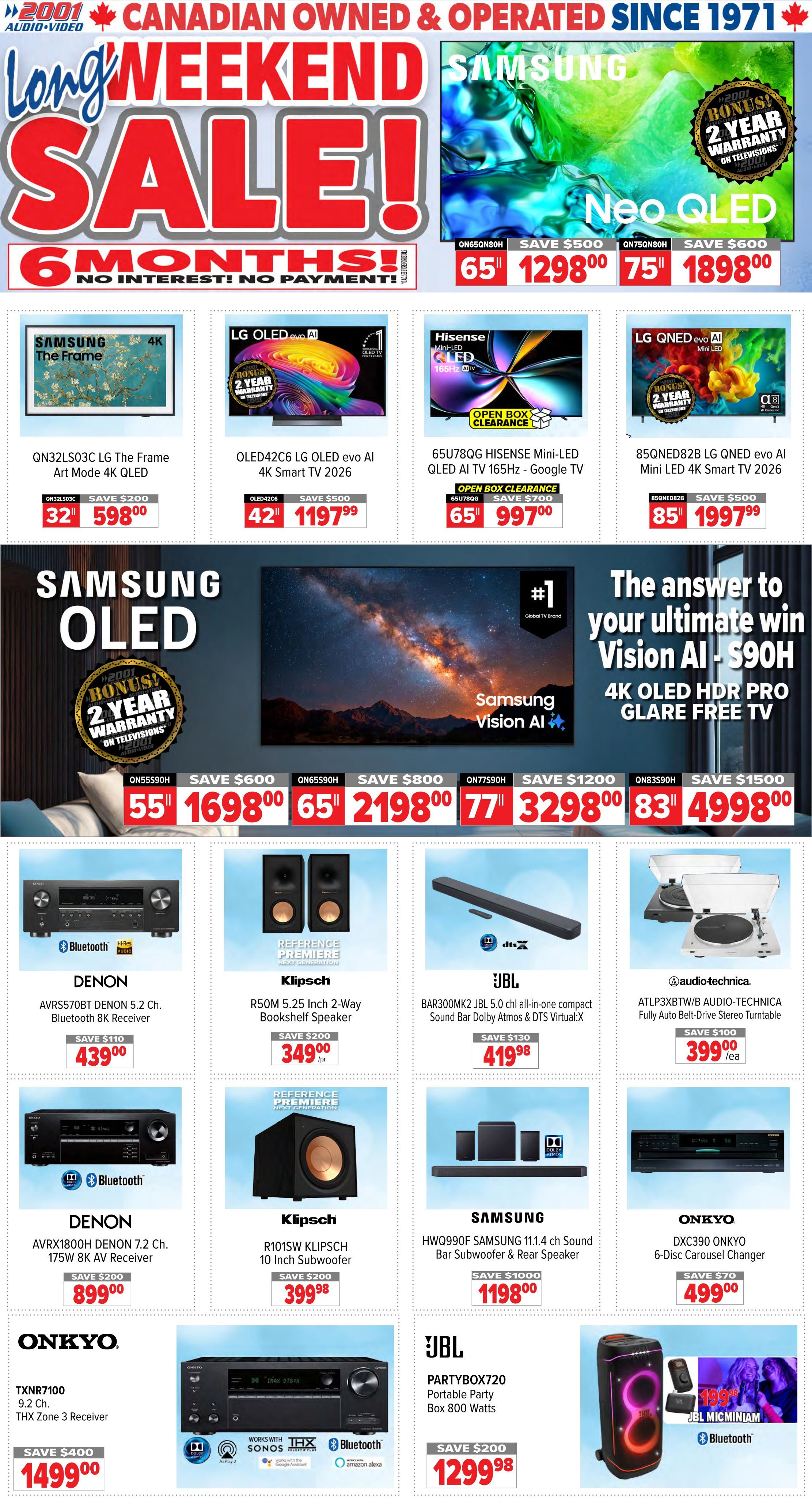 2001 Audio Video Flyer September 4 to 10