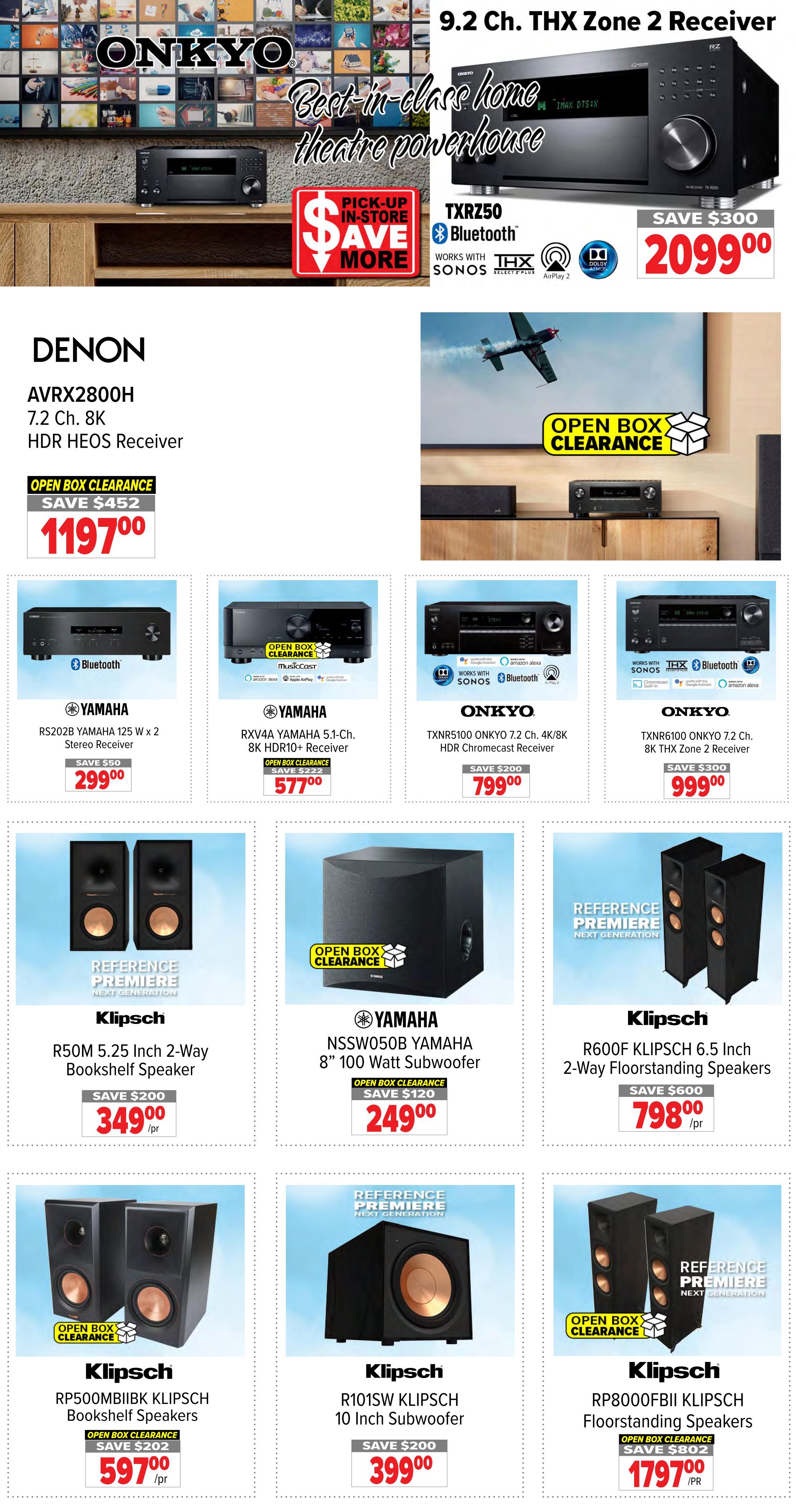 2001 Audio Video Flyer September 4 to 10