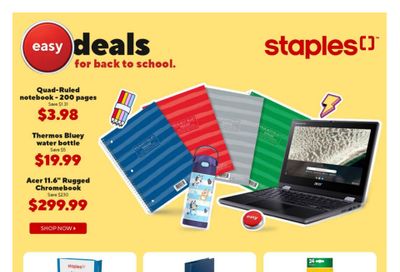 Staples Flyer September 4 to 10