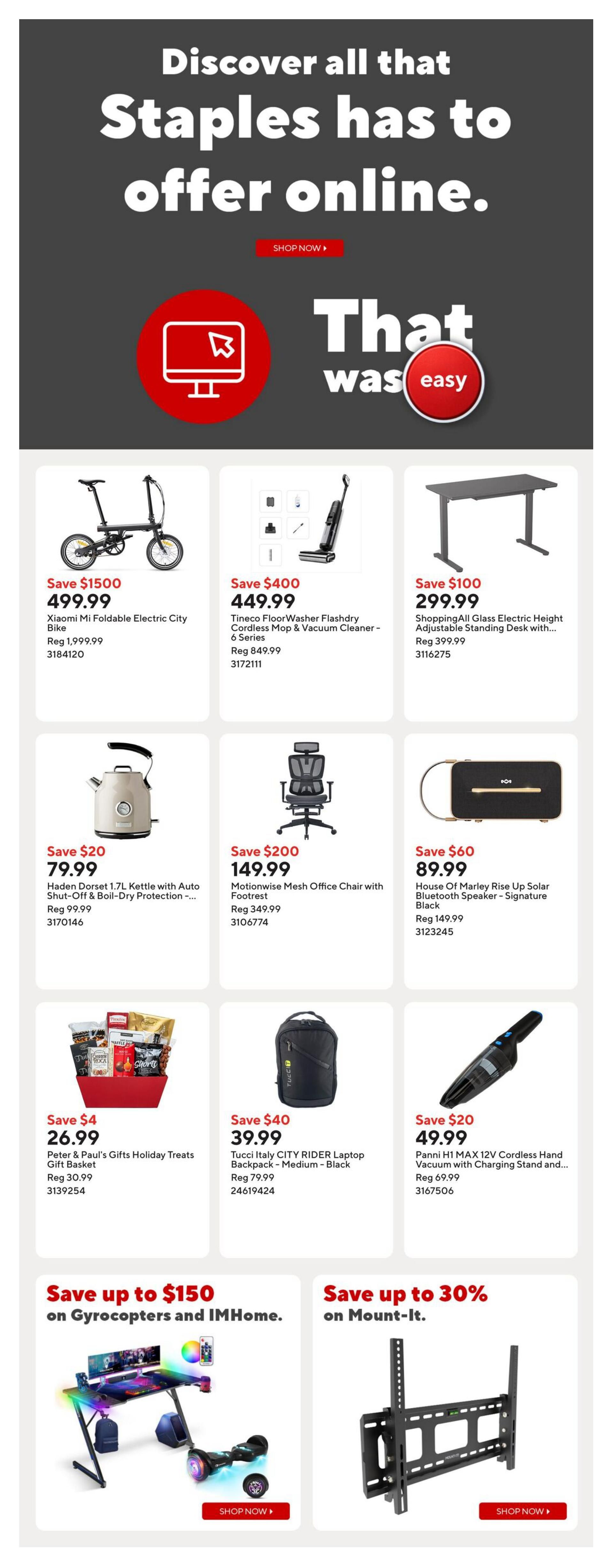 Staples Flyer September 4 to 10