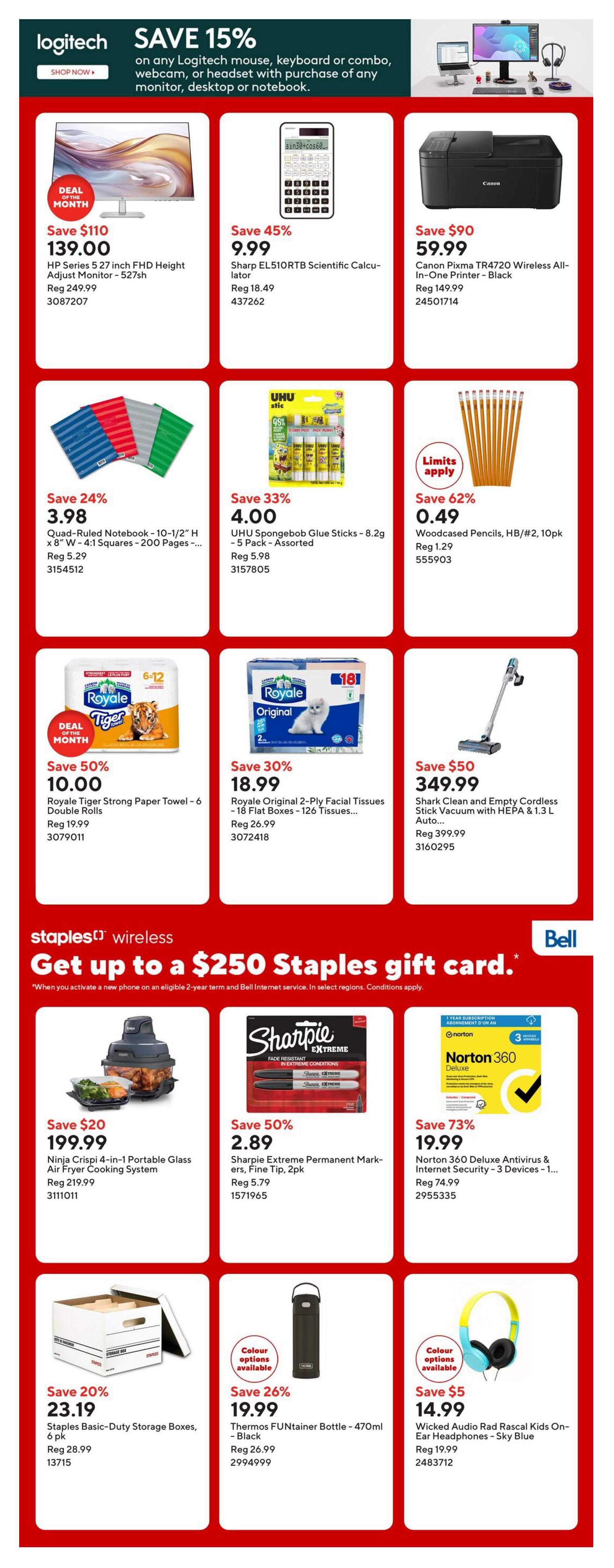 Staples Flyer September 4 to 10