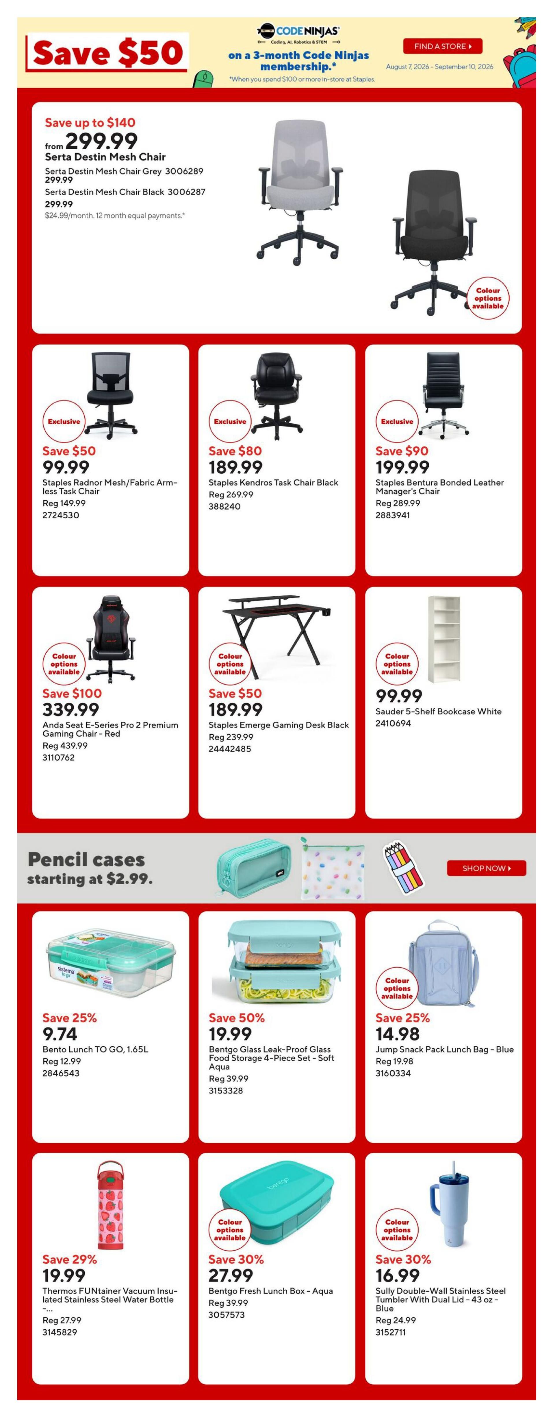 Staples Flyer September 4 to 10